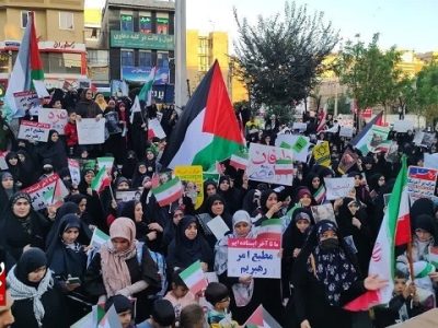 طنین انداز شدن ندای مرگ بر آمریکا و اسرائیل در شهرستان ملارد
