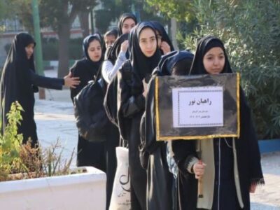 ۲۰۰دانش‌آموز دختر از شهریار به مناطق عملیاتی جنوب کشور اعزام شدند