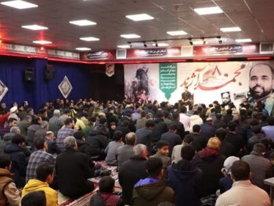 سالگرد شهید مدافع حرم «محمد آژند» در شهریار برگزار شد
