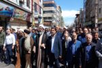 خروش مردم روزه‌دار و انقلابی ملارد در راهپیمایی روز قدس
