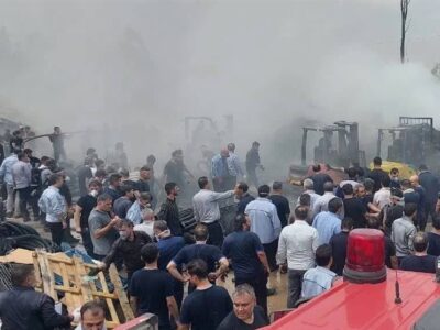 آتش‌سوزی در کارخانه لاستیک شهریار/ ۵۰ نفر مصدوم شدند