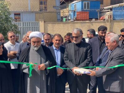 همزمان با هفته دولت پروژه های عمرانی و مدرسه شهدای غزه در شهرستان قدس به بهره برداری رسید